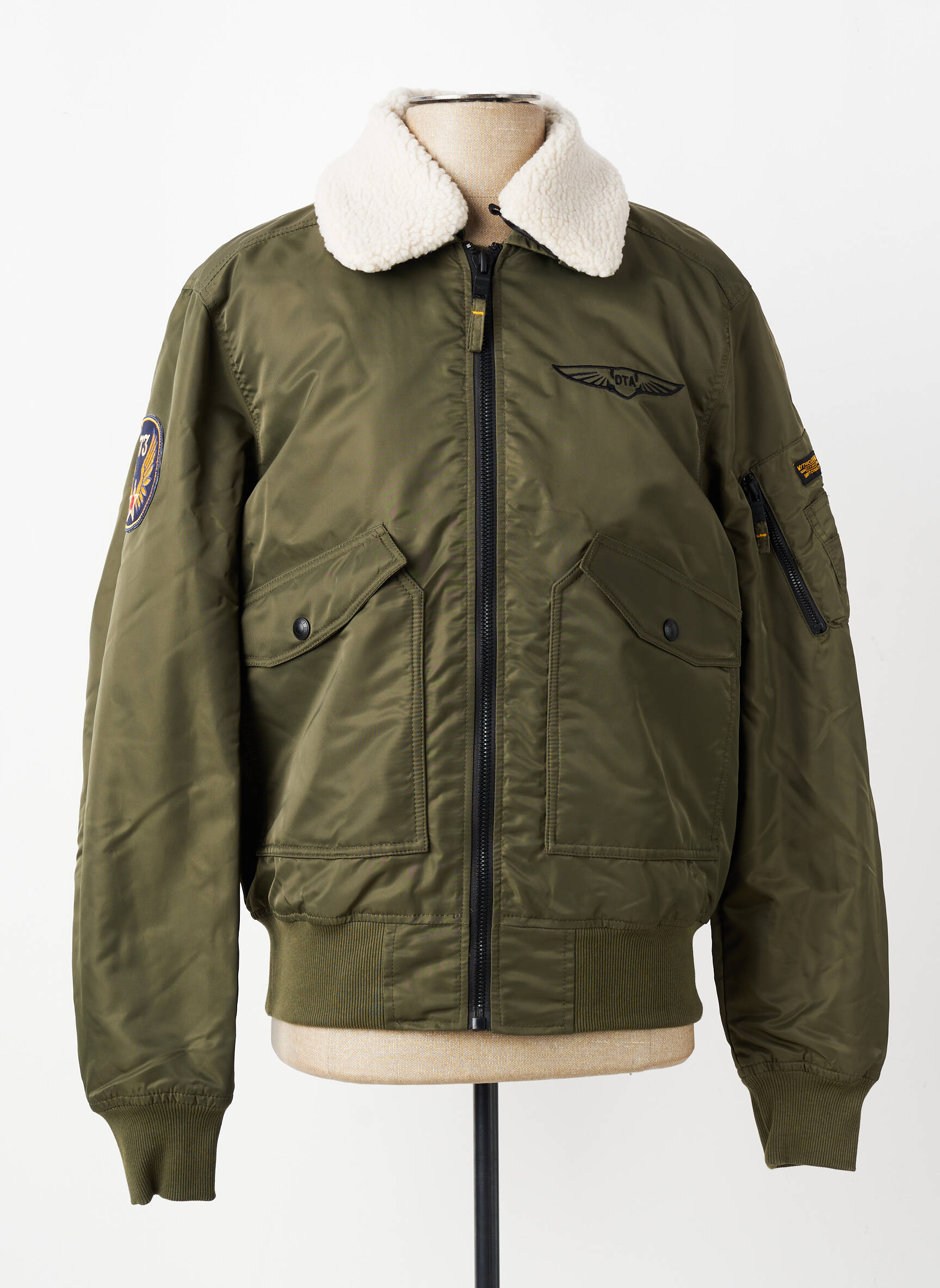 Doudoune manches longues sans capuche vert DAYTONA homme