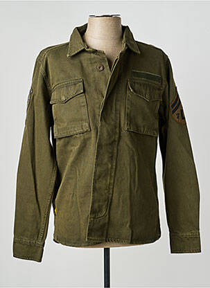 Veste casual fermeture boutonnée sur le devant vert DAYTONA homme