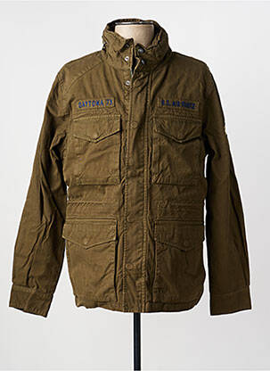 Veste casual coupe droite vert DAYTONA homme