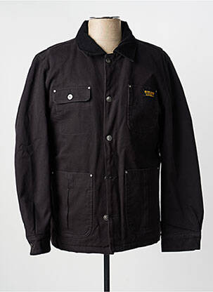 Veste casual fermeture boutonnée sur le devant noir DAYTONA homme