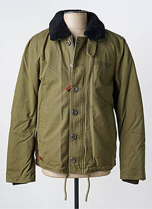 Blouson finition intérieure doublure imprimée vert DAYTONA homme