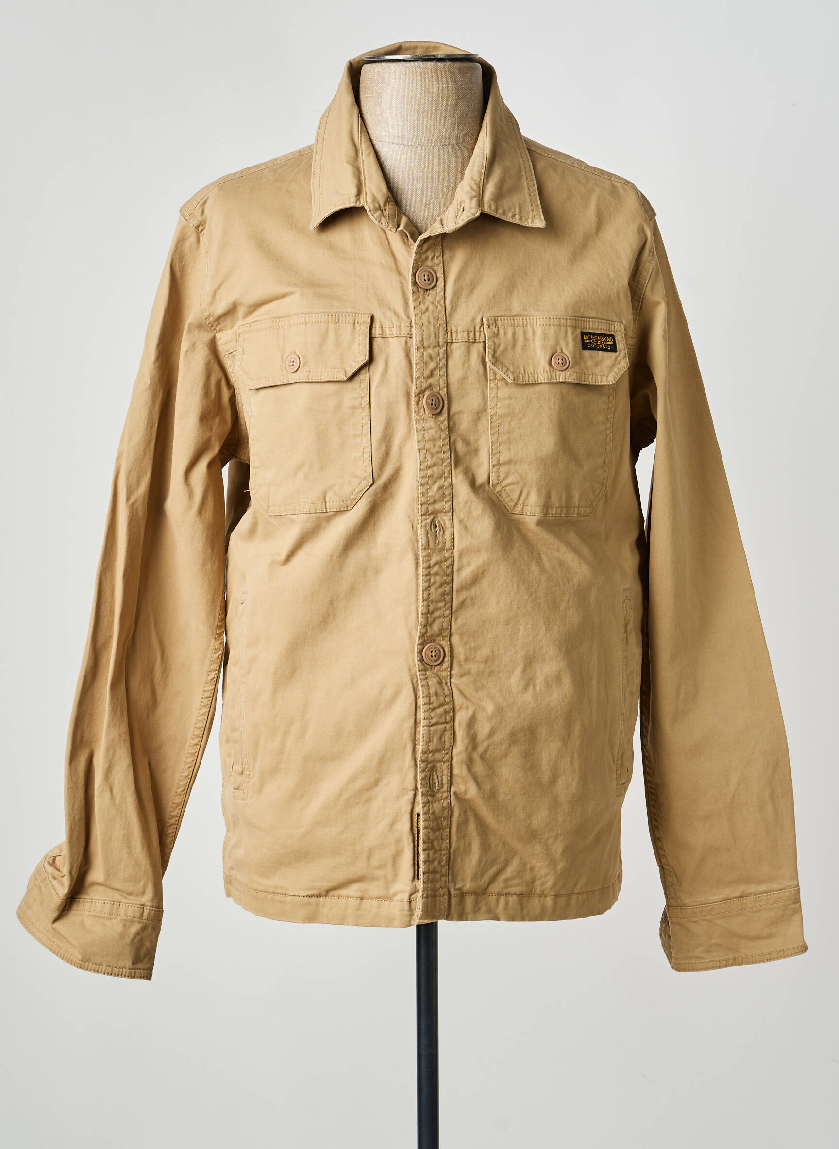 Veste casual fermeture boutonnée sur le devant beige DAYTONA homme