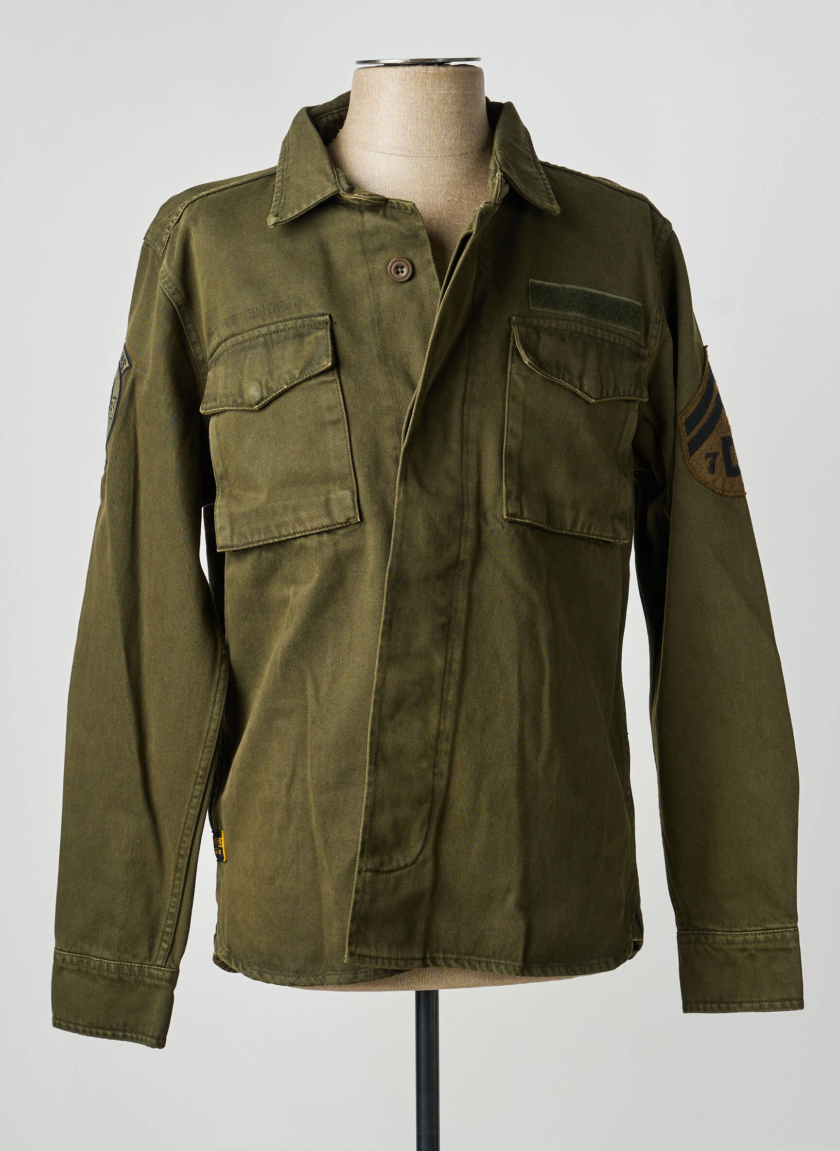 Veste casual fermeture boutonnée sur le devant vert DAYTONA homme