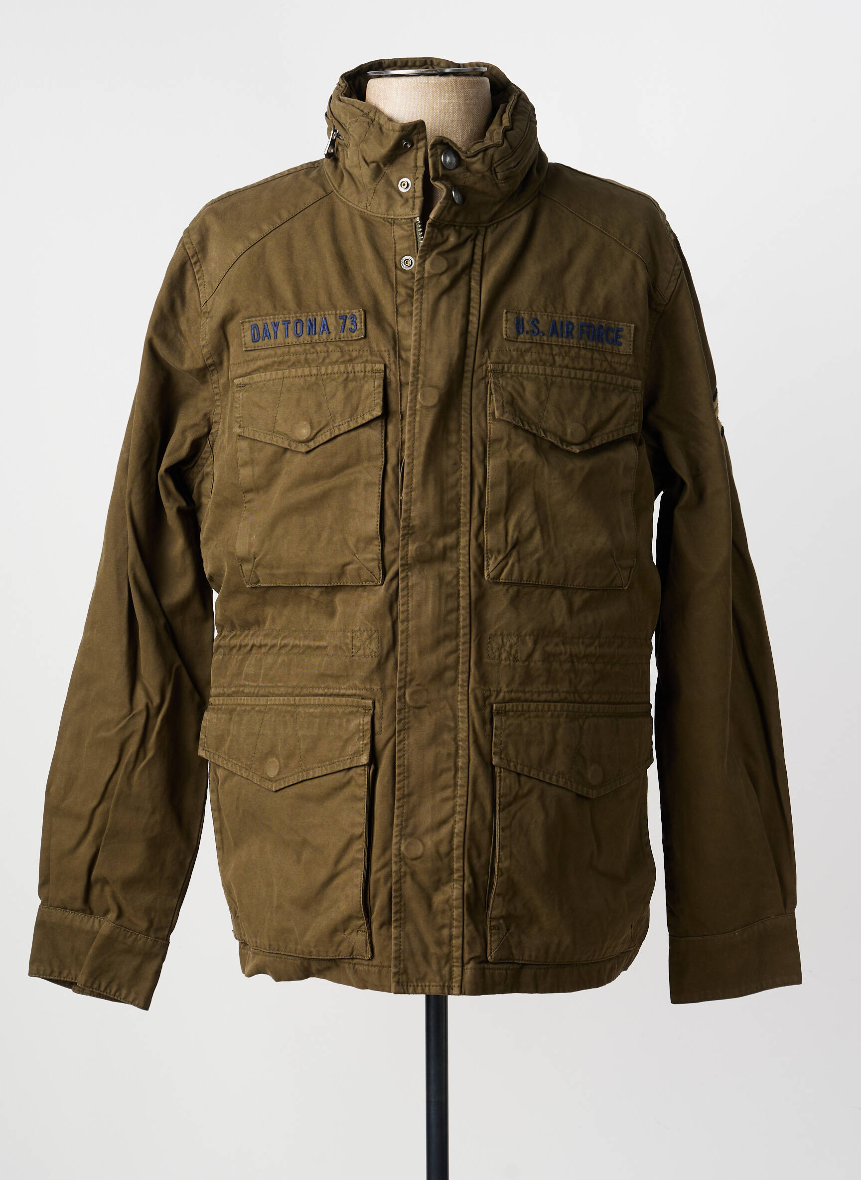 Veste casual coupe droite vert DAYTONA homme