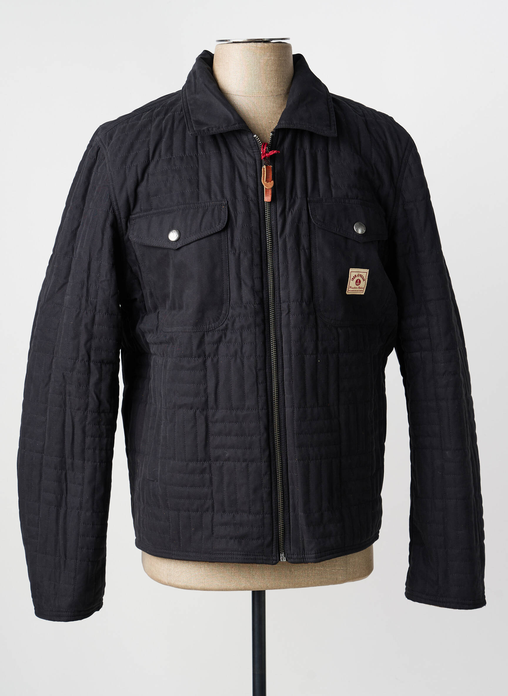 Veste casual fermeture boutonnée sur le devant marron IRON AND RESIN homme