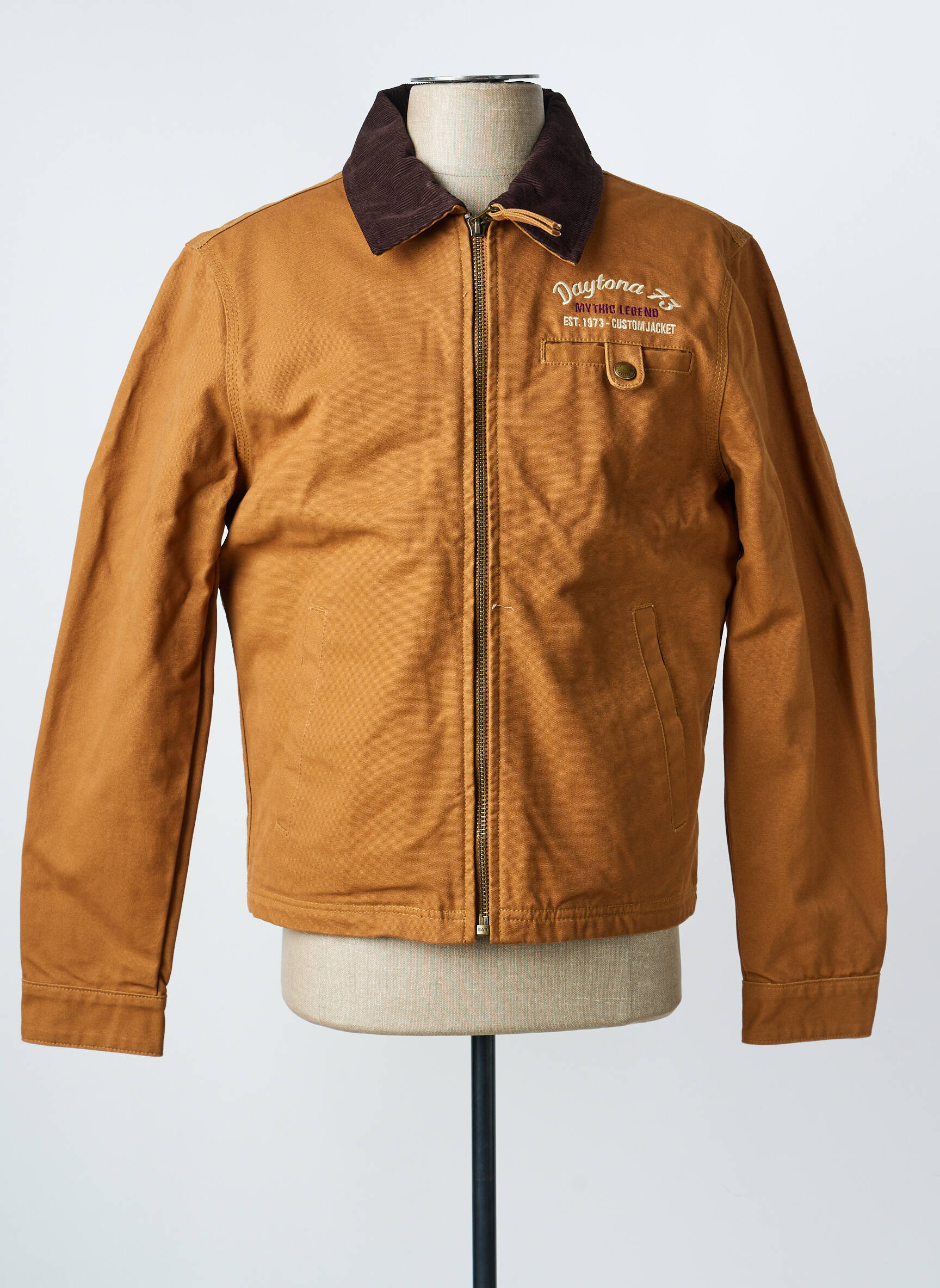 Veste casual coupe droite marron DAYTONA homme