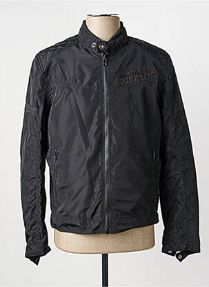 Blouson finition intérieure doublure imprimée noir DAYTONA homme