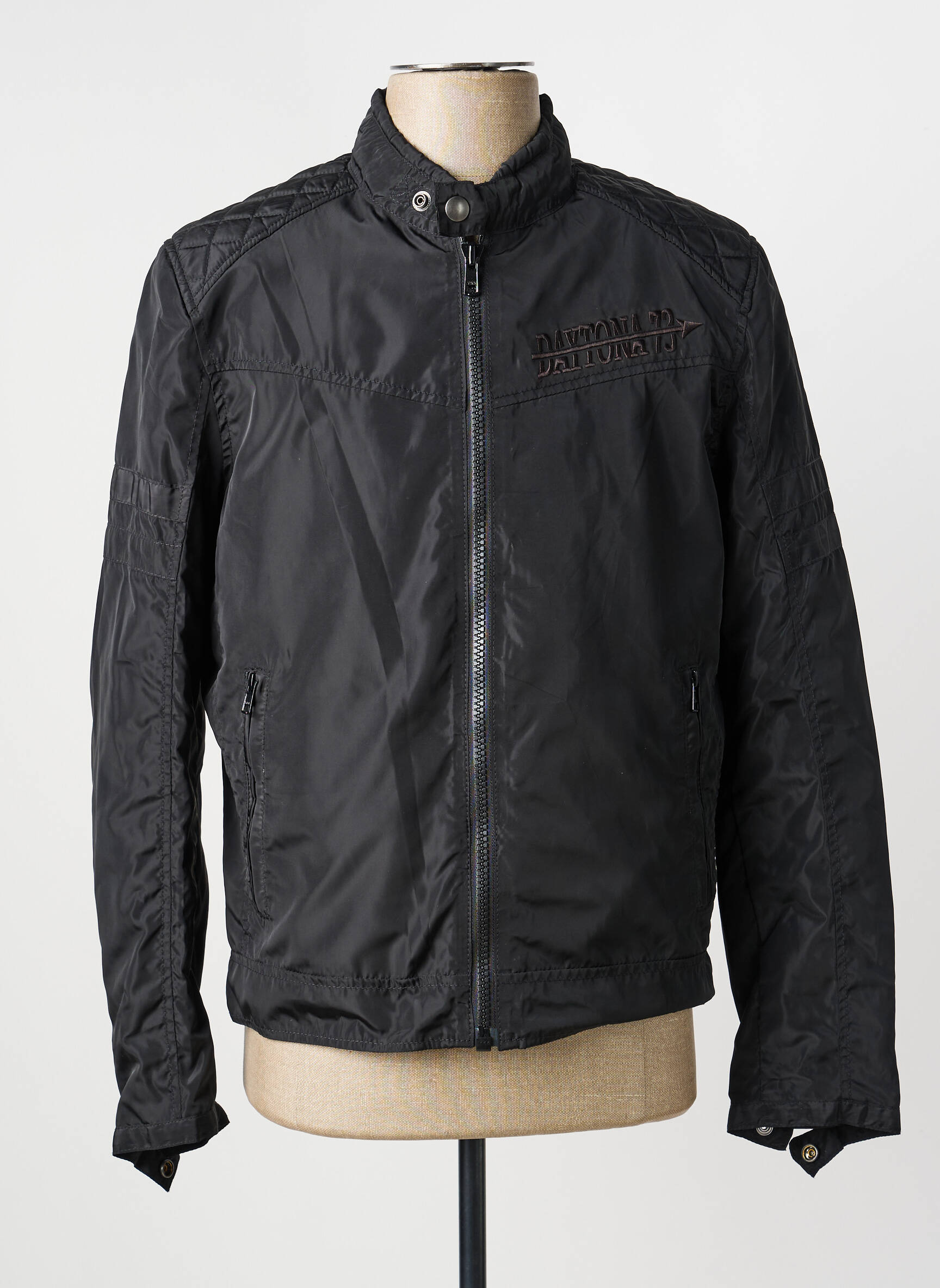 Blouson finition intérieure doublure imprimée noir DAYTONA homme
