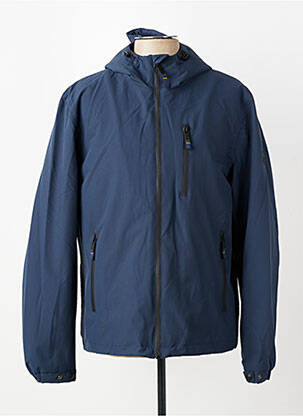 Parka manches longues a capuche bleu DAYTONA homme