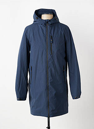 Imperméable coupe droite a capuche bleu DAYTONA homme