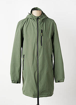 Imperméable coupe droite a capuche vert DAYTONA homme