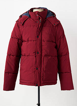 Doudoune manches longues a capuche rouge DAYTONA homme