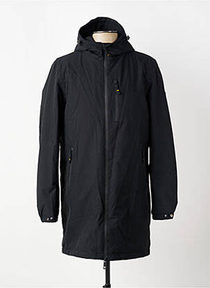 Imperméable coupe droite a capuche noir DAYTONA homme