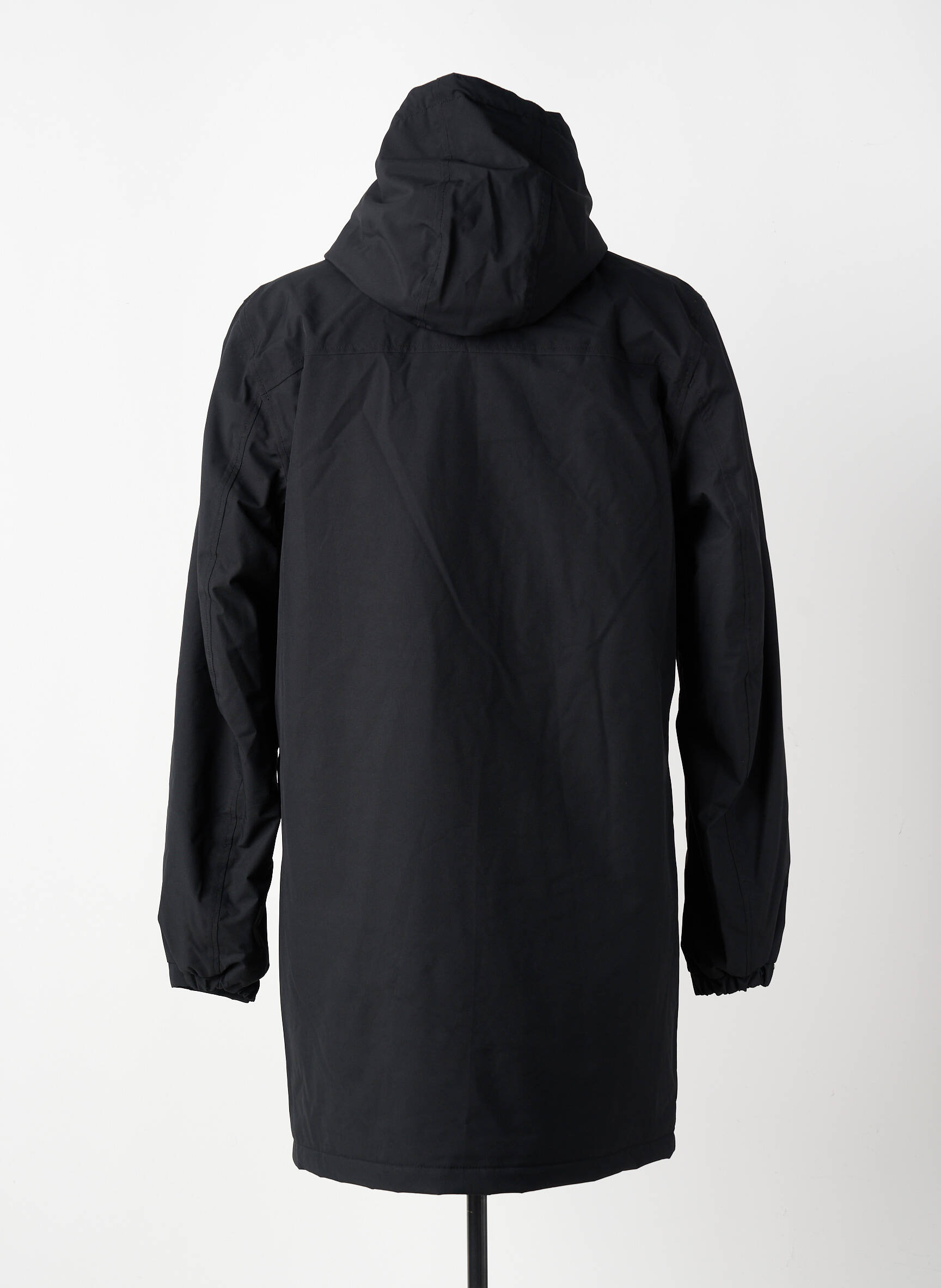 Imperméable coupe droite a capuche noir DAYTONA homme