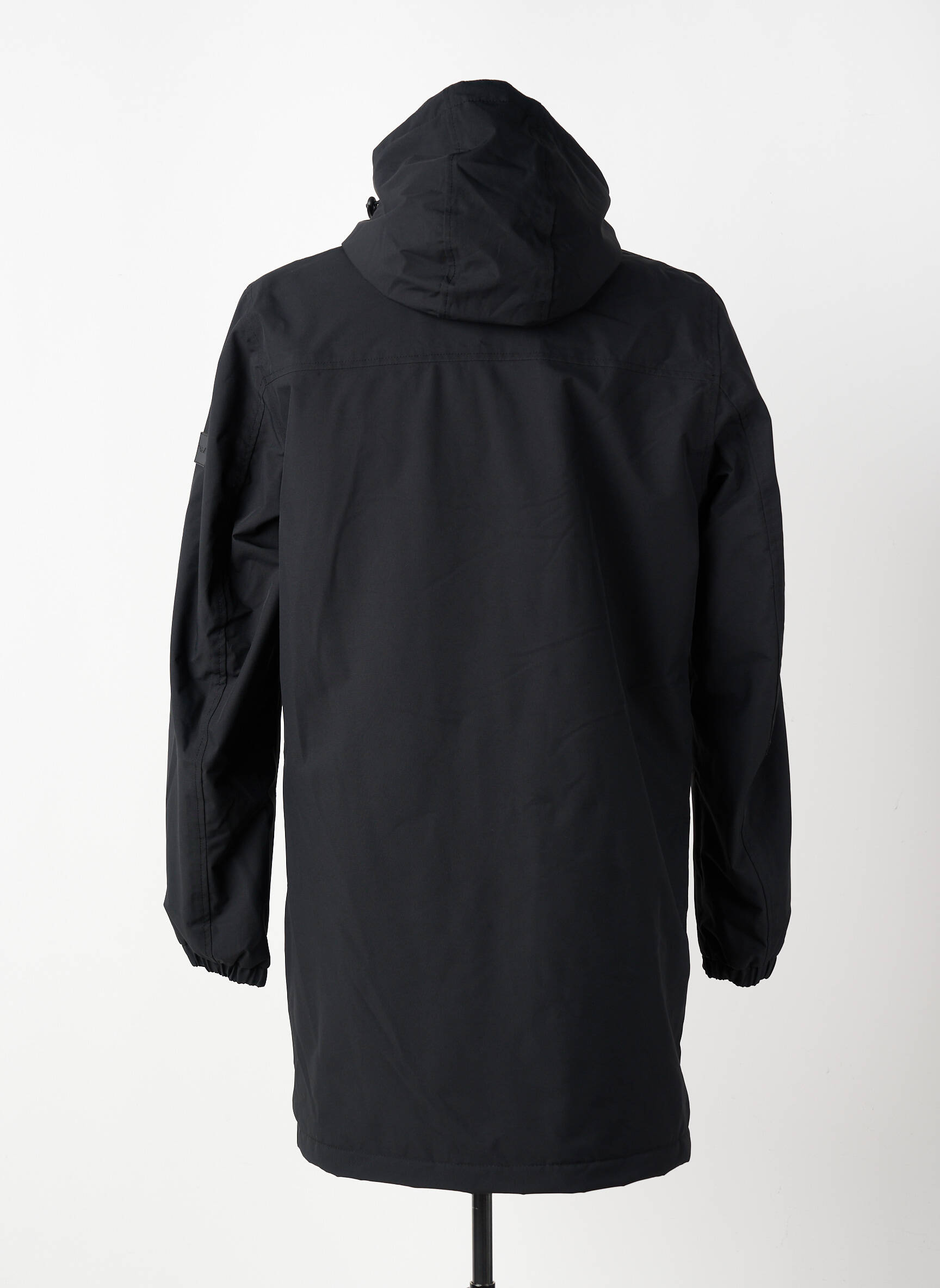 Imperméable coupe droite a capuche noir DAYTONA homme