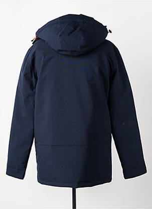 Doudoune manches longues a capuche bleu MY SCOOTER homme