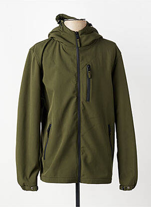 Coupe-vent poches a capuche vert DAYTONA homme