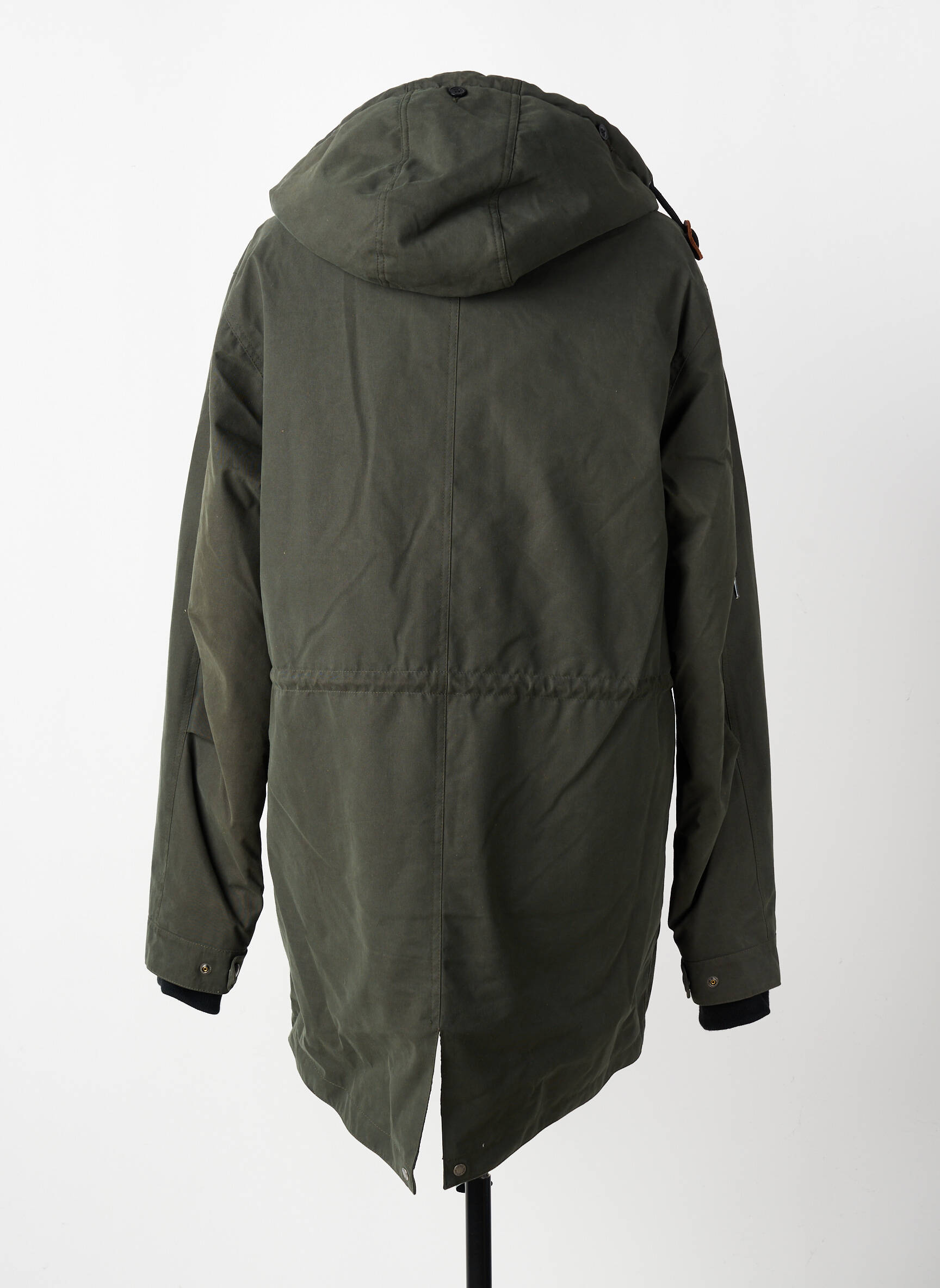 Parka manches longues a capuche vert IRON AND RESIN homme