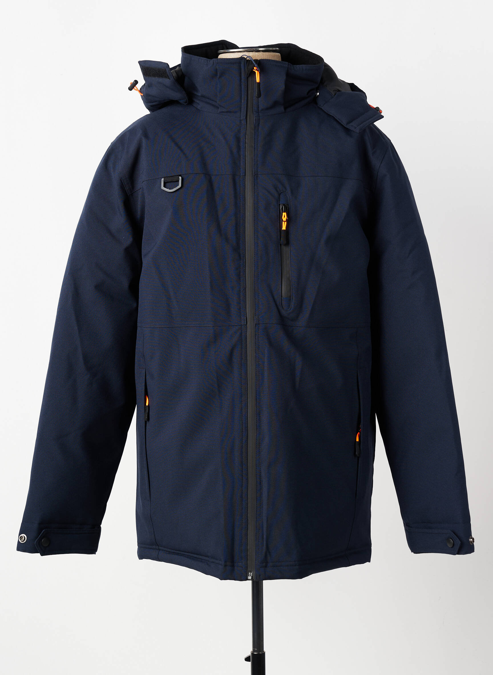 Doudoune manches longues a capuche bleu MY SCOOTER homme