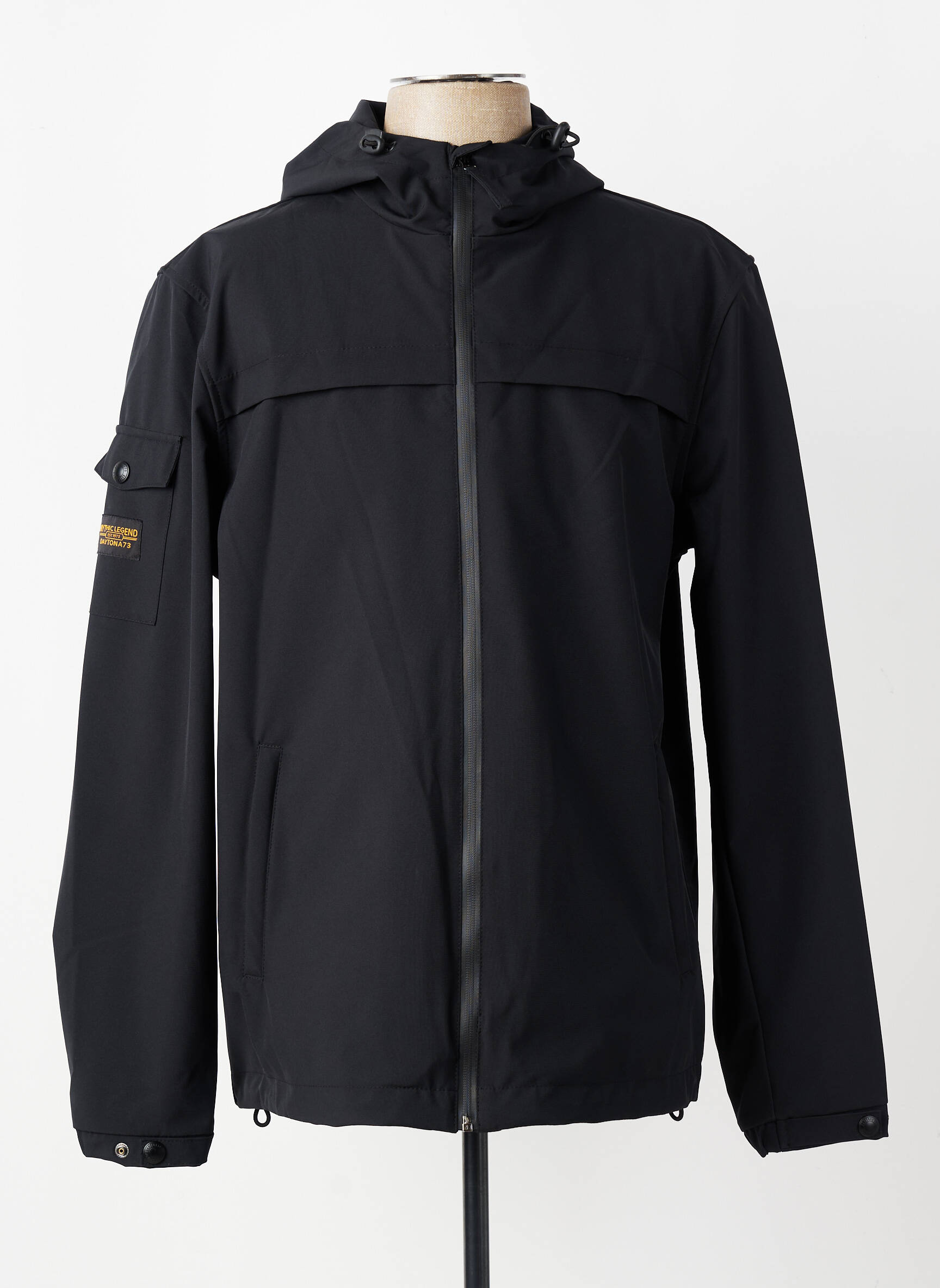 Coupe-vent poches a capuche noir DAYTONA homme