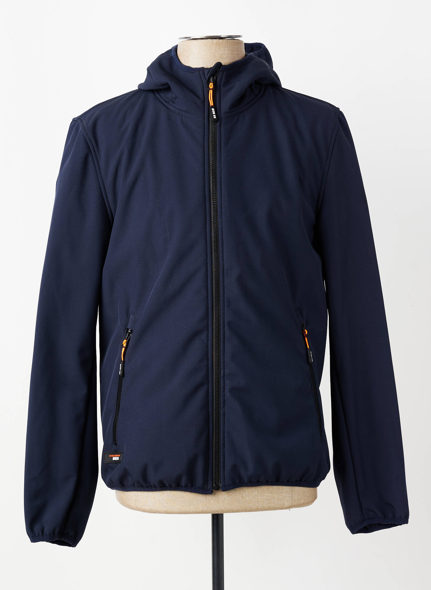 Coupe-vent finition intérieure doublure satiné a capuche bleu DAYTONA homme