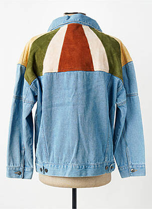 Veste casual coupe droite bleu ROSE GARDEN femme