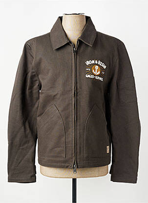 Veste casual coupe droite gris IRON AND RESIN homme