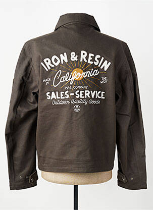 Veste casual coupe droite gris IRON AND RESIN homme