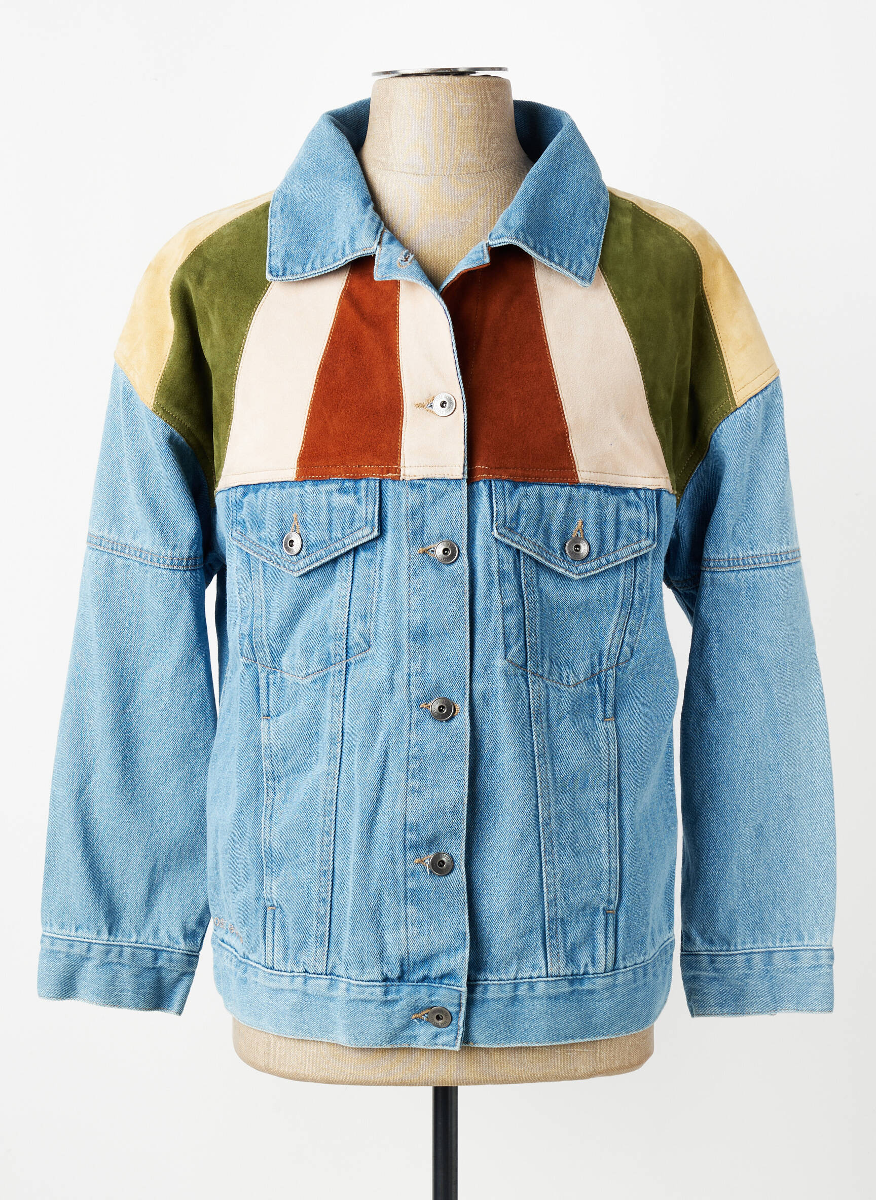 Veste casual coupe droite bleu ROSE GARDEN femme