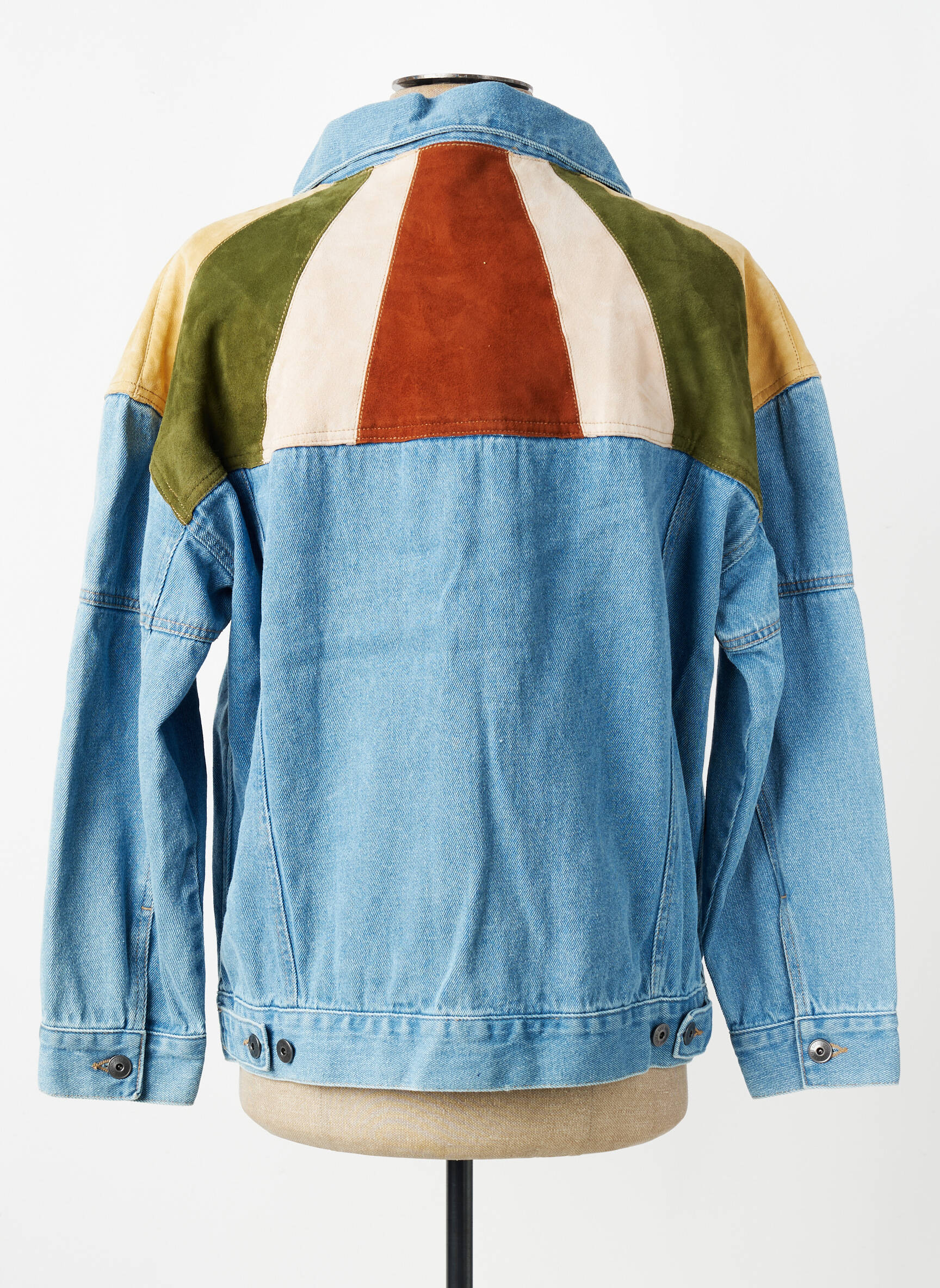 Veste casual coupe droite bleu ROSE GARDEN femme