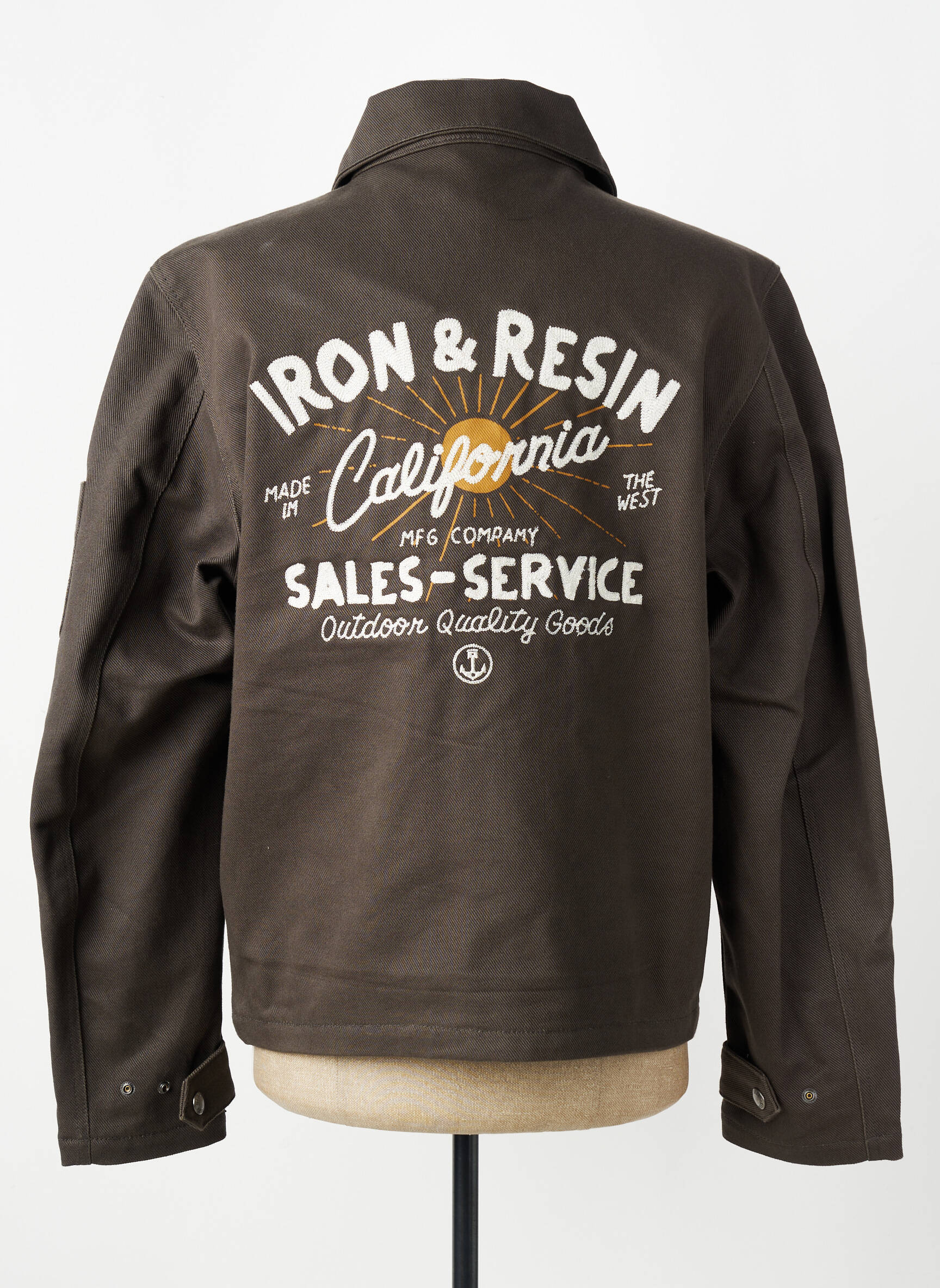Veste casual coupe droite gris IRON AND RESIN homme