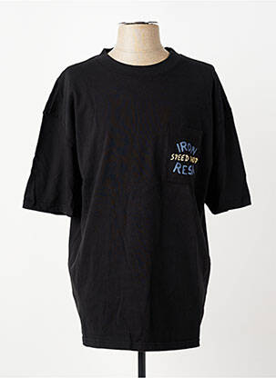 T-shirt stretch manches courtes noir IRON AND RESIN homme