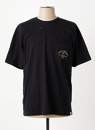 T-shirt stretch manches courtes noir IRON AND RESIN homme