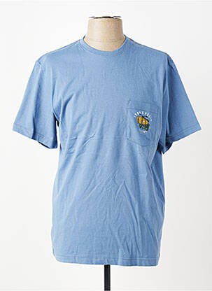 T-shirt bio manches courtes bleu IRON AND RESIN homme