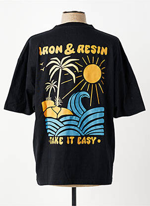 T-shirt coupe droite manches courtes noir IRON AND RESIN homme