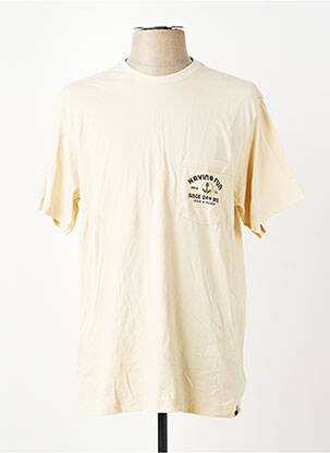 T-shirt bio manches courtes beige IRON AND RESIN homme