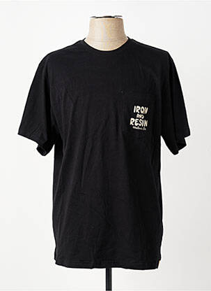 T-shirt stretch manches courtes noir IRON AND RESIN homme