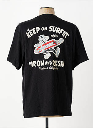 T-shirt stretch manches courtes noir IRON AND RESIN homme