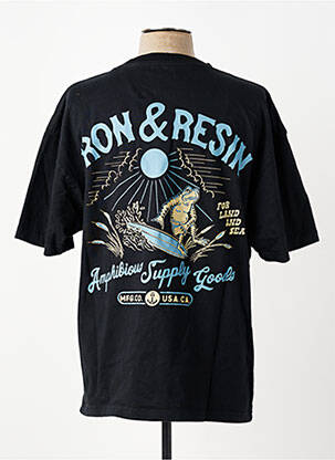 T-shirt stretch manches courtes noir IRON AND RESIN homme