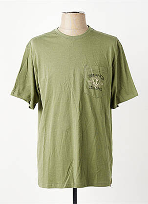 T-shirt bio manches courtes vert IRON AND RESIN homme