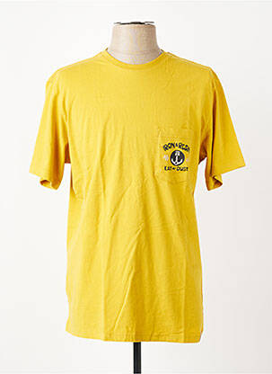 T-shirt bio manches courtes jaune IRON AND RESIN homme