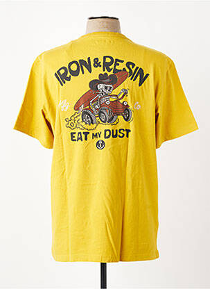 T-shirt bio manches courtes jaune IRON AND RESIN homme