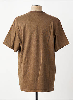 T-shirt stretch manches courtes marron IRON AND RESIN homme