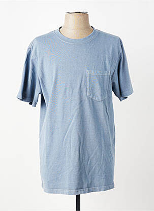 T-shirt coupe cintrée manches courtes bleu IRON AND RESIN homme