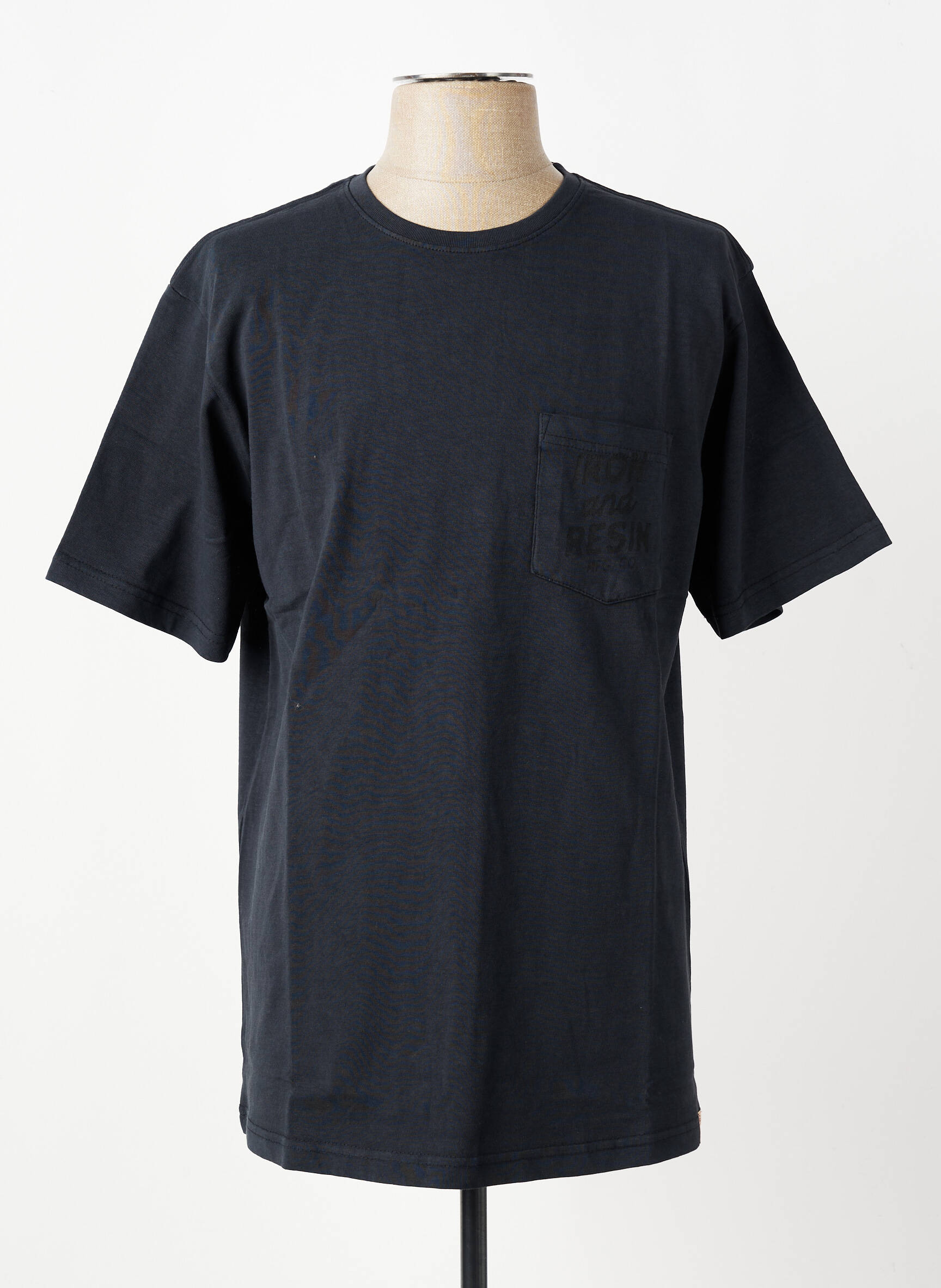 T-shirt coupe droite manches courtes gris IRON AND RESIN homme