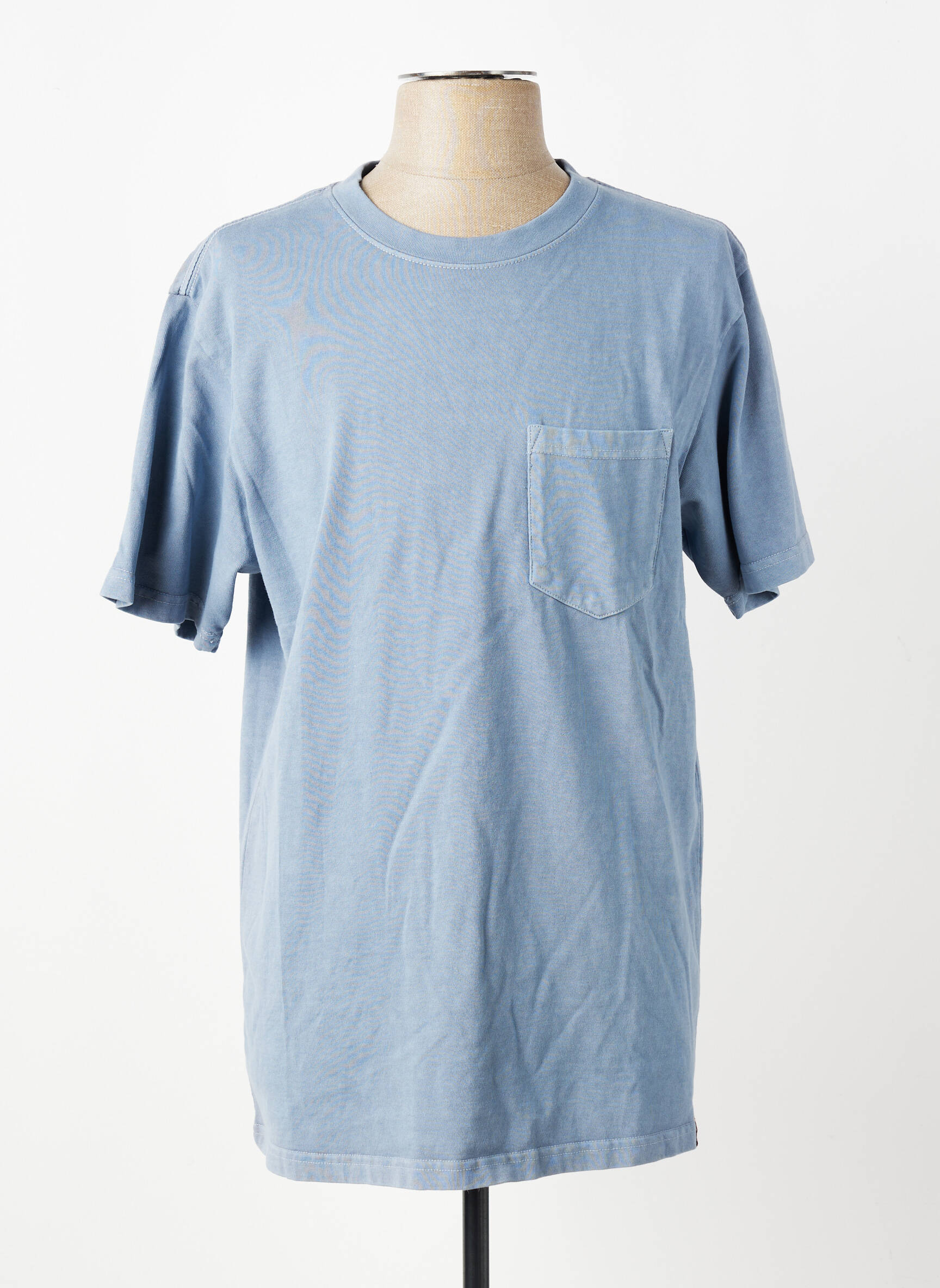 T-shirt coupe cintrée manches courtes bleu IRON AND RESIN homme