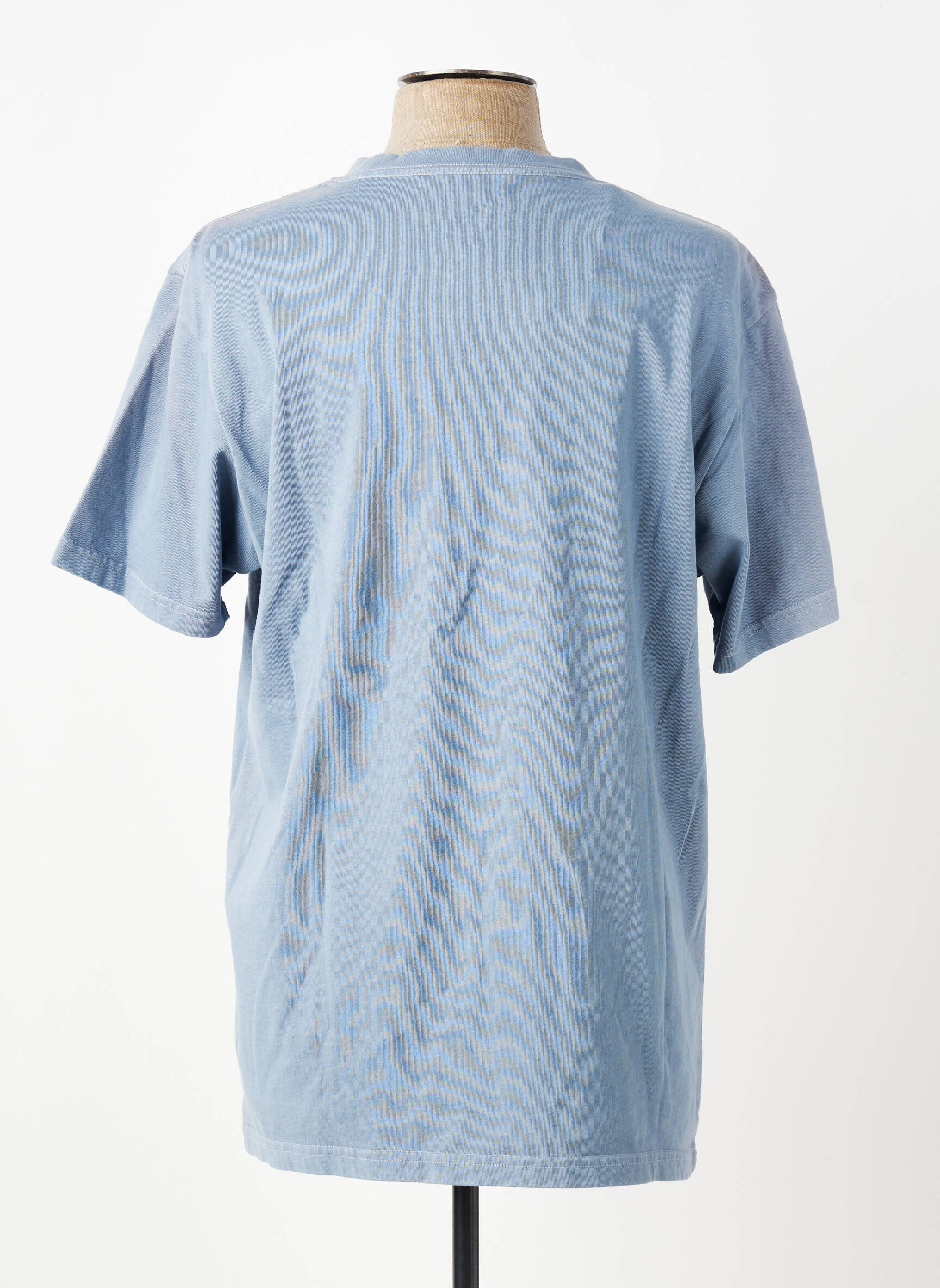 T-shirt coupe cintrée manches courtes bleu IRON AND RESIN homme