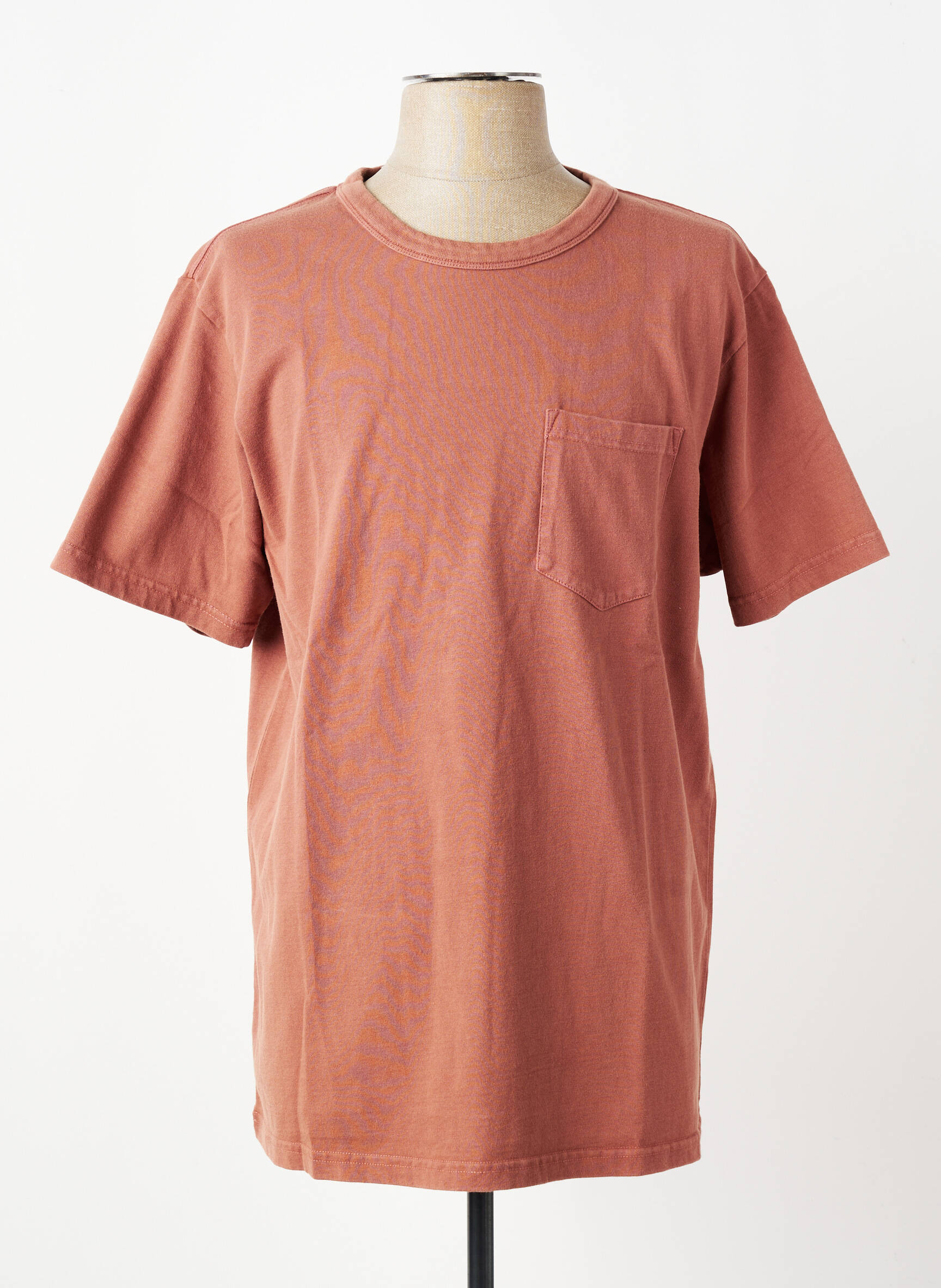 T-shirt stretch manches courtes orange IRON AND RESIN homme
