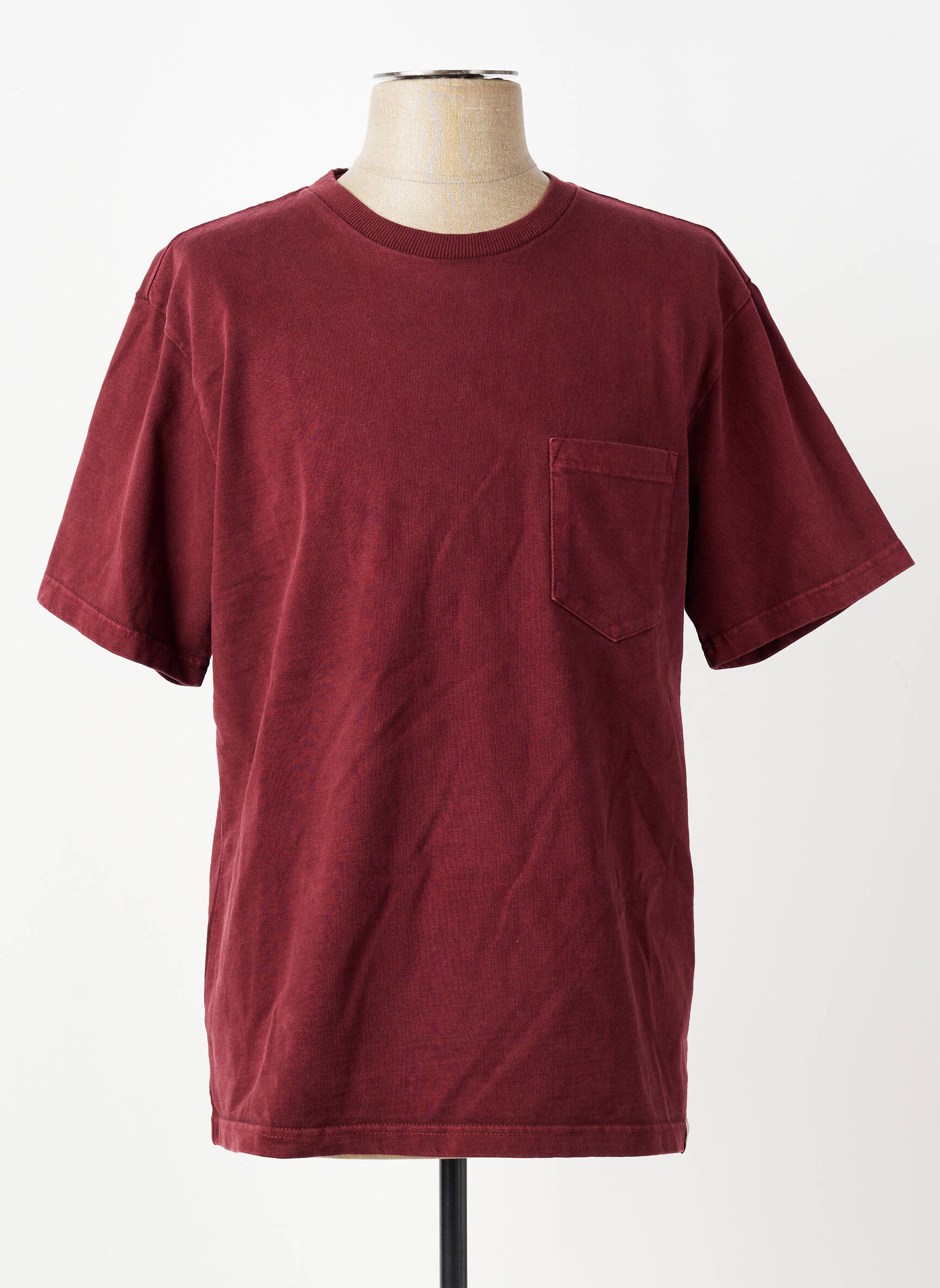 T-shirt stretch manches courtes rouge IRON AND RESIN homme