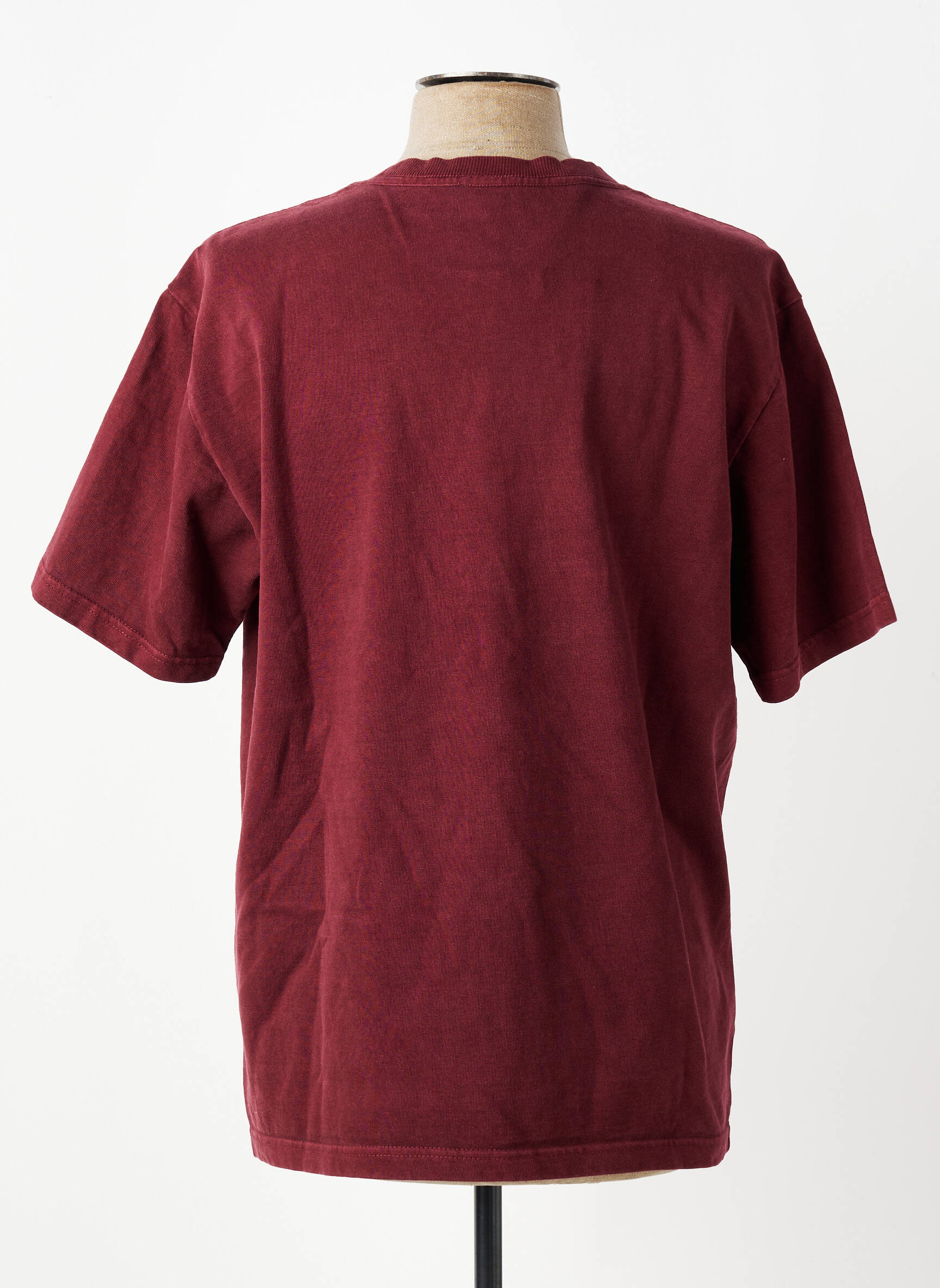 T-shirt stretch manches courtes rouge IRON AND RESIN homme
